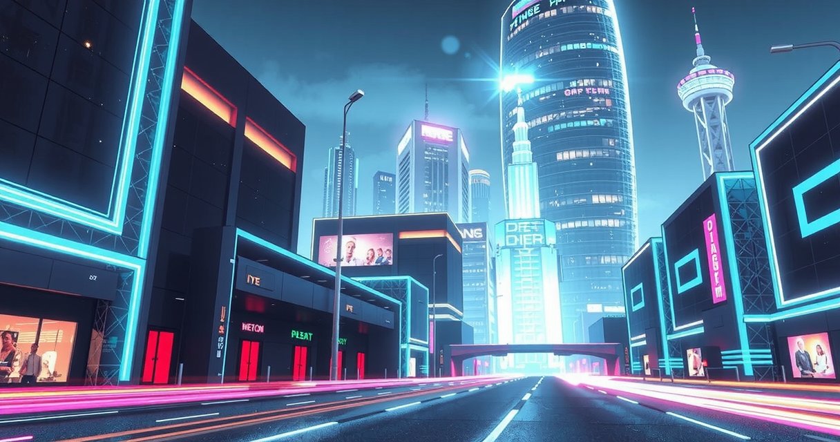 Visual representation of state-of-the-art technology in innovative games