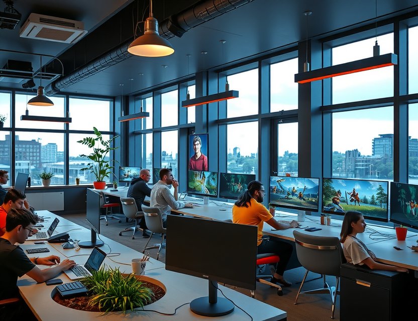 Playtavo game studio culture in Rotterdam, showcasing collaboration and innovation